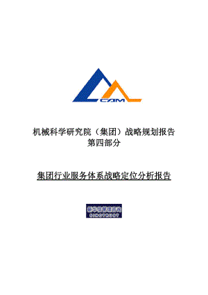 集团行业服务体系战略定位分析报告.docx