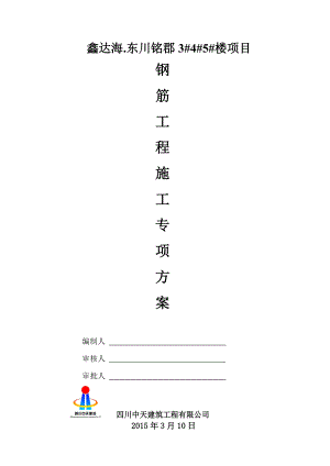 钢筋工程专项方案培训资料.docx