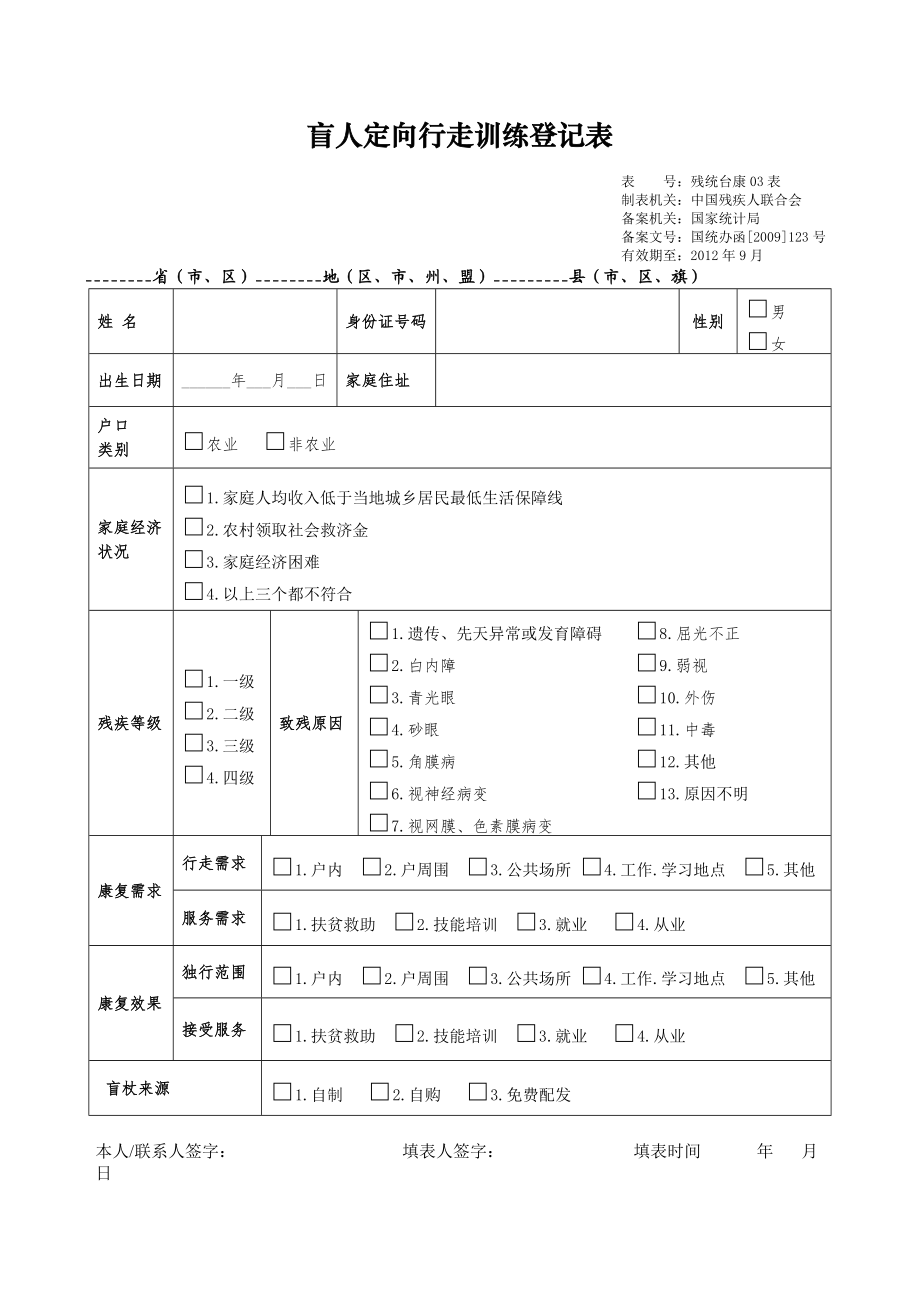 “十二五”残疾人事业统计台账卡片表.docx_第3页