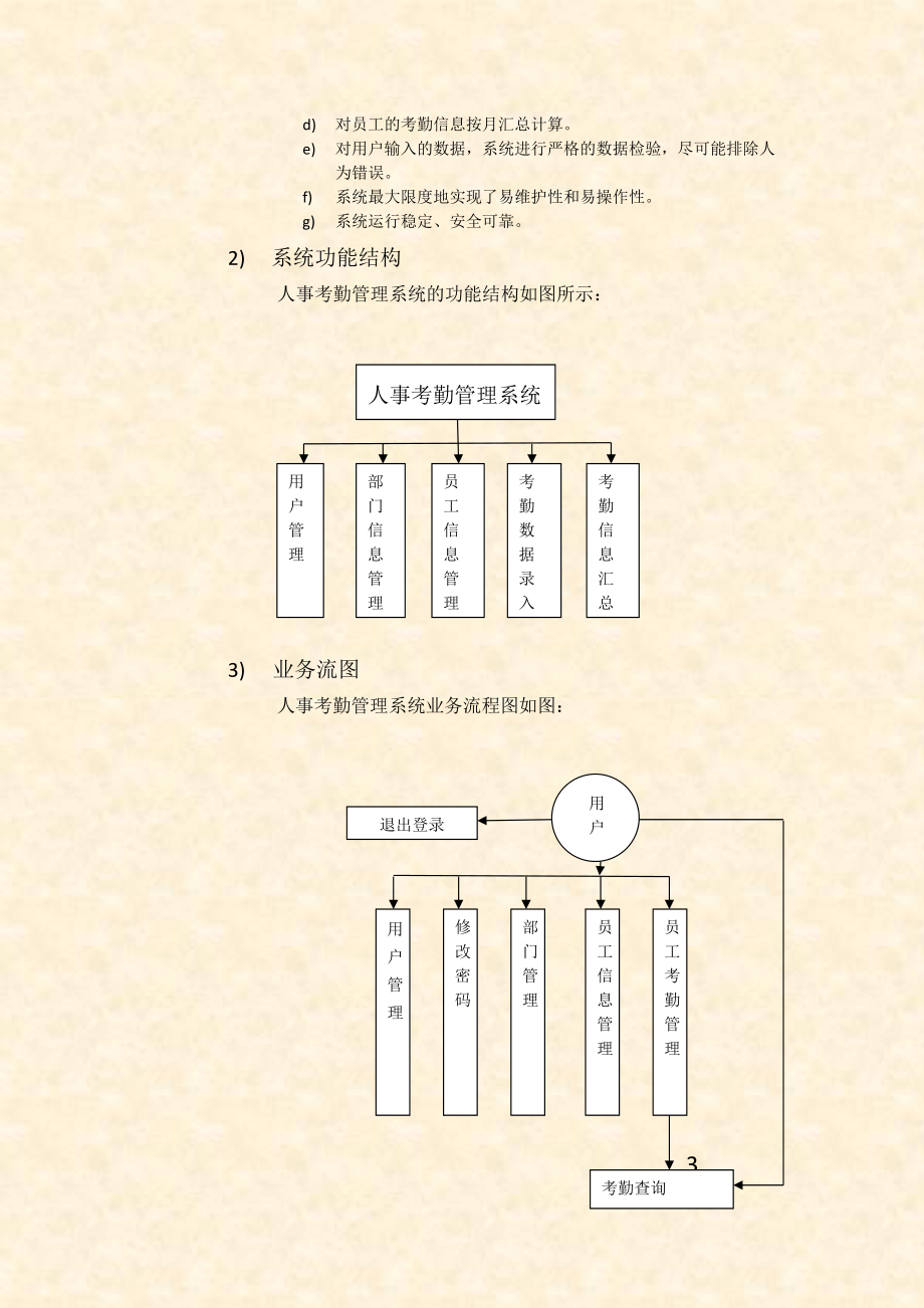 人事考勤管理系统课程设计.doc_第3页