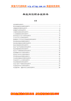 24个岗位职务说明书（DOC 70页）.docx