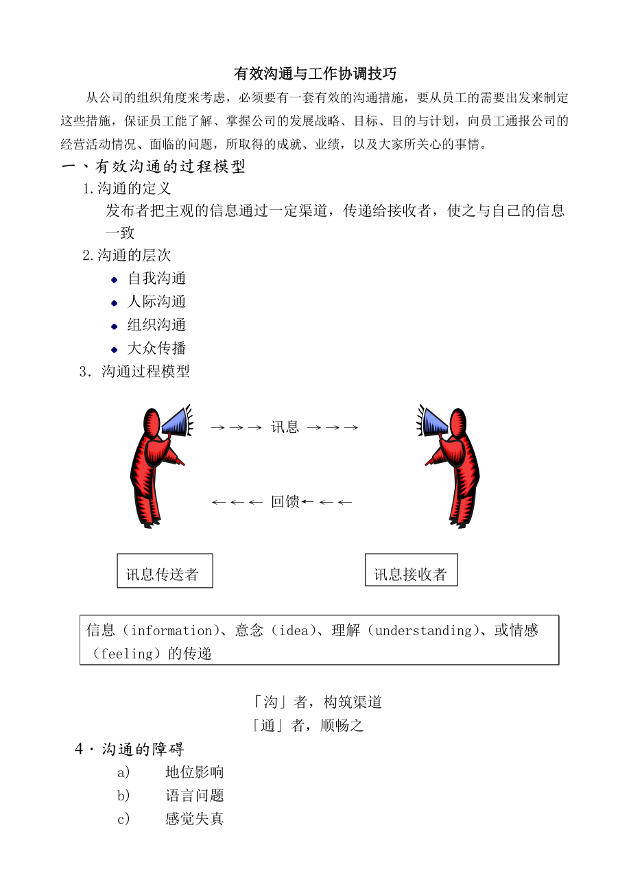 【管理技能】有效沟通与工作协调技巧.docx_第1页