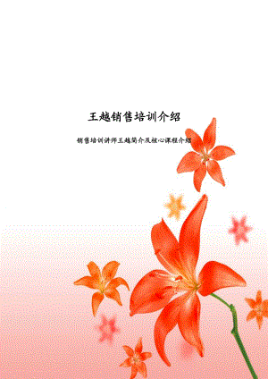 王越讲师简介.docx