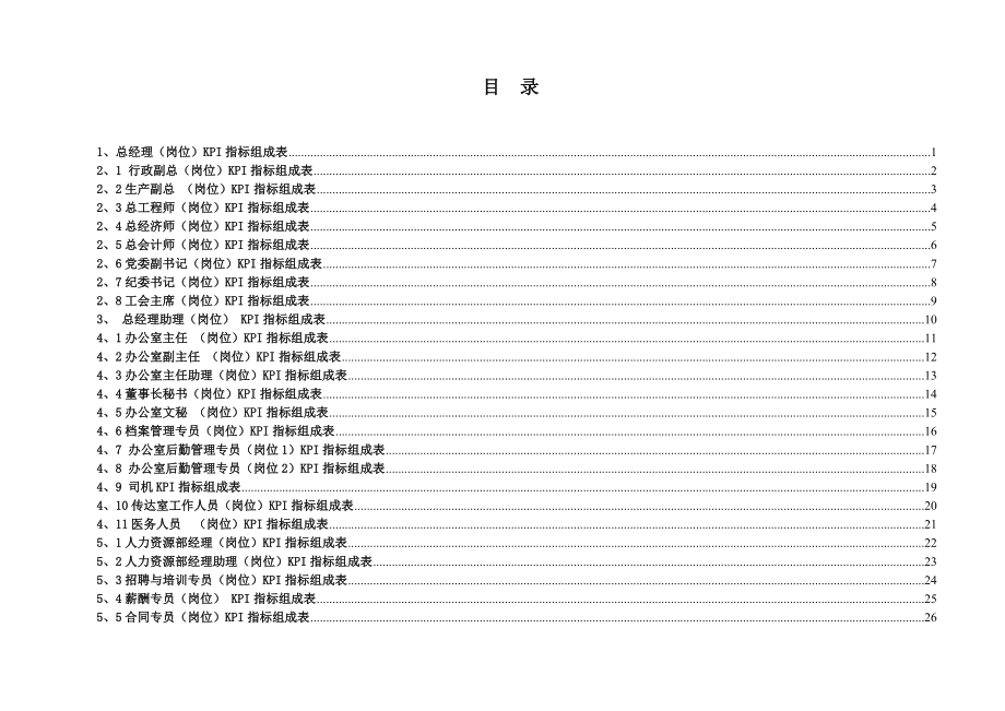 X有限公司关键绩效考核指标(KPI)体系.docx_第2页