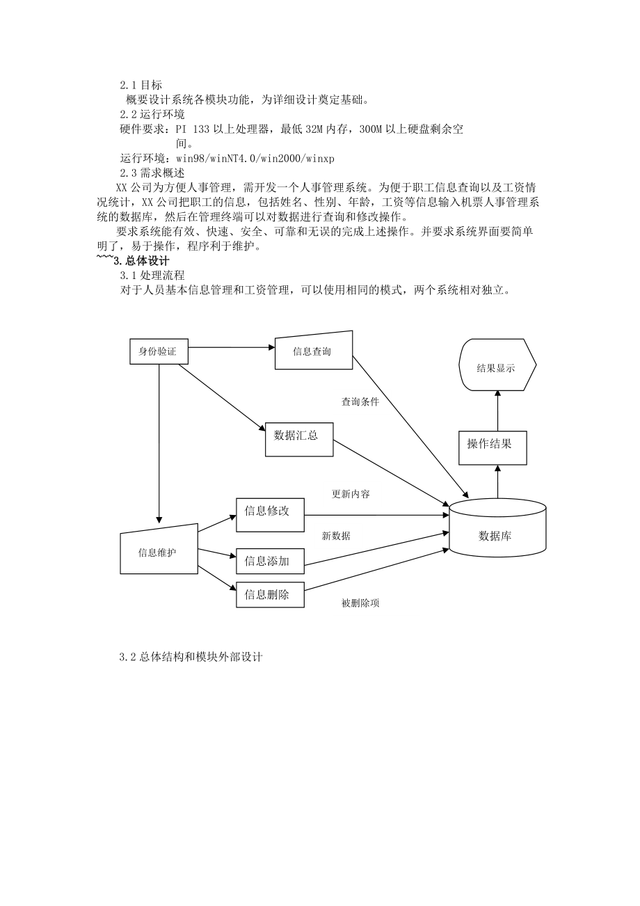 人事管理系统设计说明书.docx_第2页