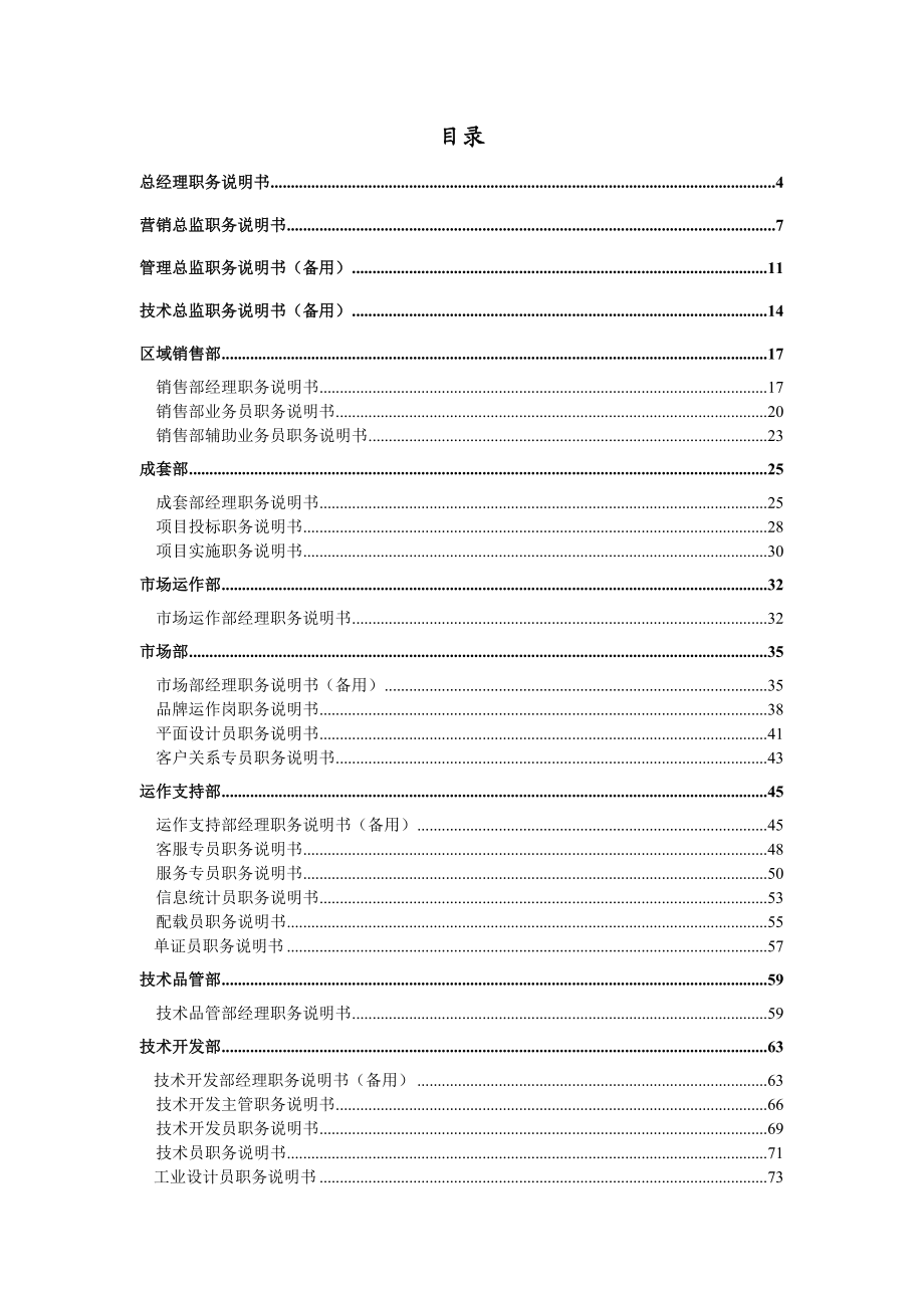 ××有限公司58个岗位职务说明书.docx_第2页