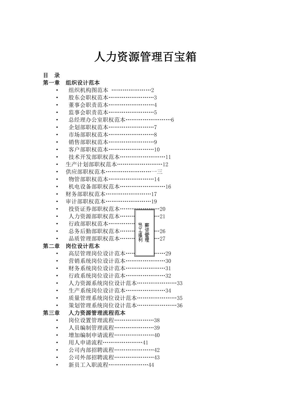 人力资源管理百宝箱知识.docx_第1页