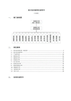 2、设计技术部岗位说明书.docx