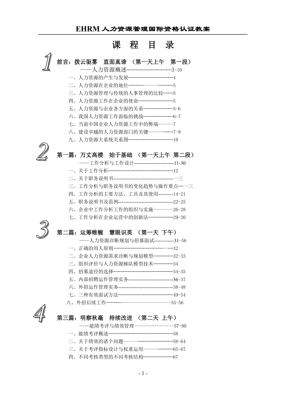 EHRM人力资源管理国际资格认证教案.docx_第1页