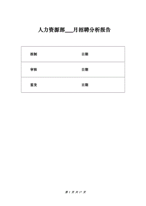 人力资源管理—招聘分析报告模板.docx