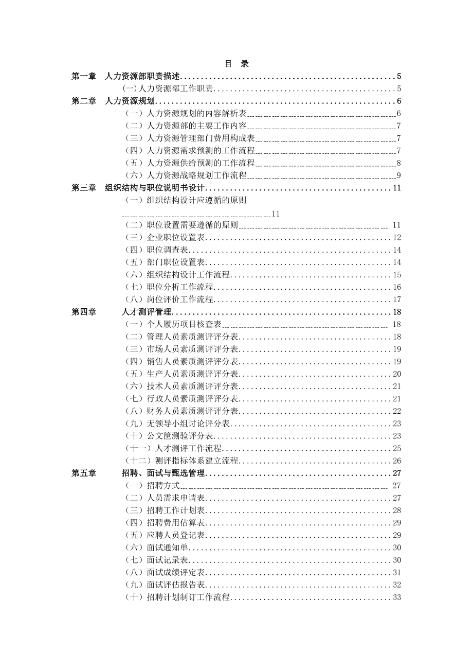 人力资源职位工作手册.doc_第2页