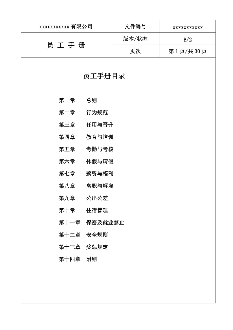 员工手册、企业规章制度(DOC32页).doc_第2页