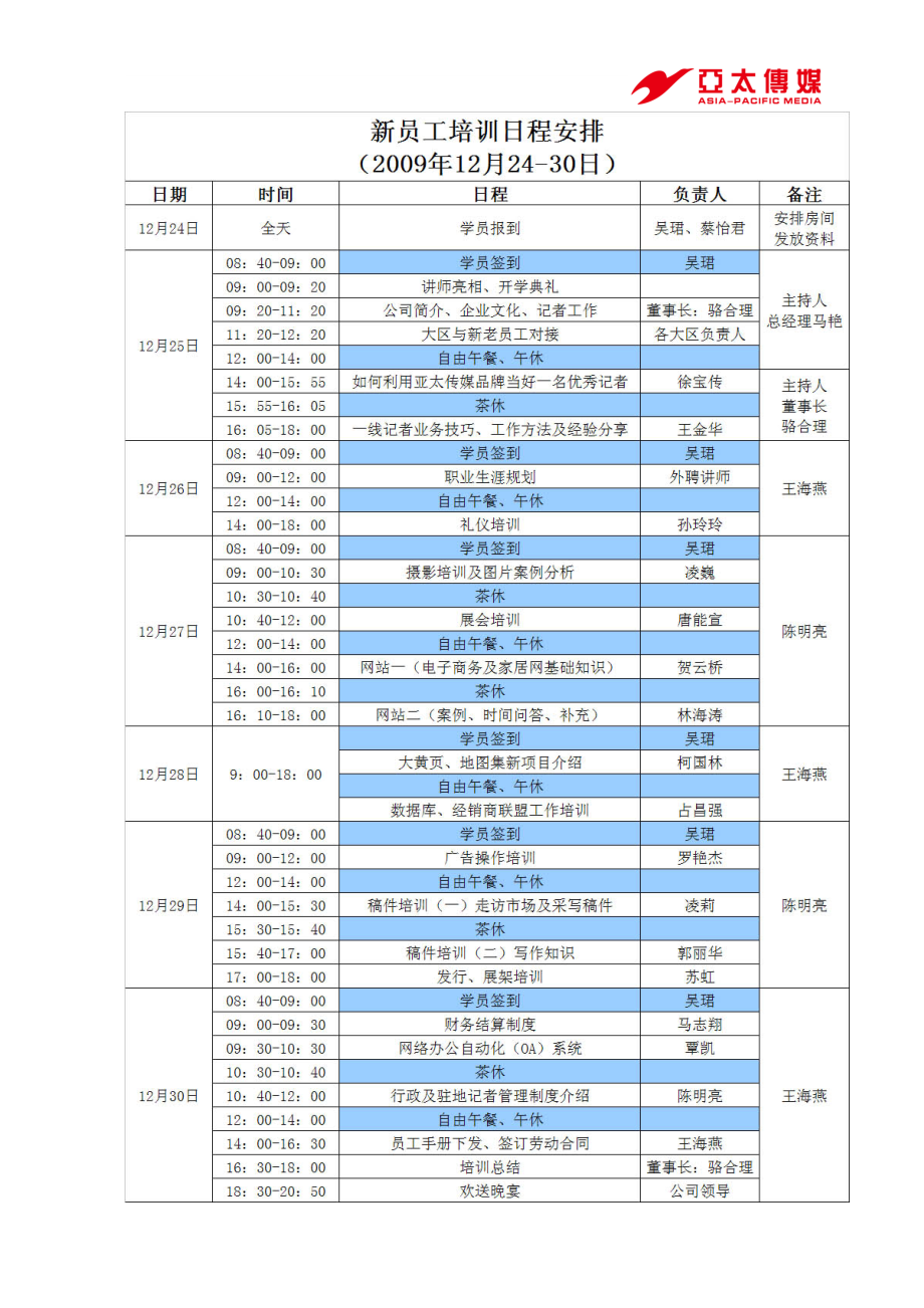 某传媒公司新员工培训教程.docx_第3页