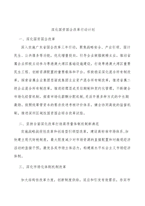 深化国资国企改革行动计划.docx