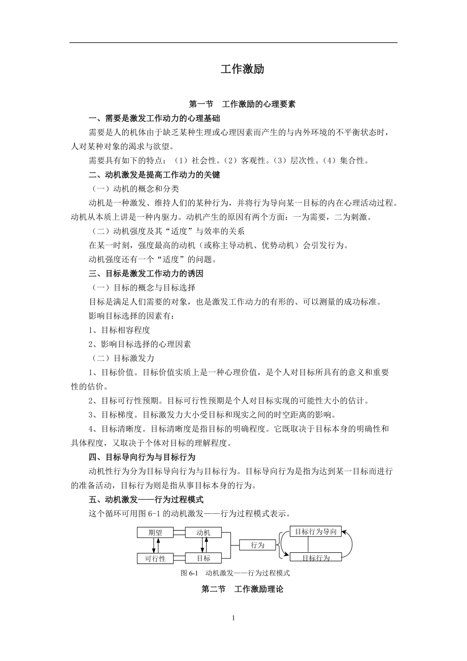 工作激励理论.docx_第1页