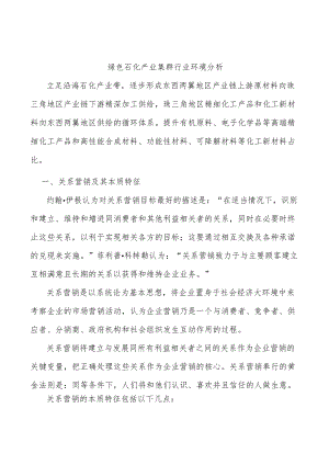 绿色石化产业集群行业环境分析.docx