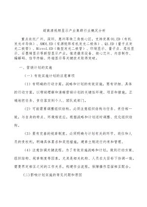 超高清视频显示产业集群行业概况分析.docx