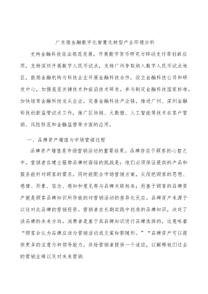 广东推金融数字化智慧化转型产业环境分析.docx