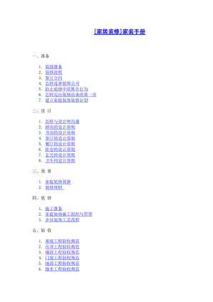 家居装修手册(精品)2111438539.docx