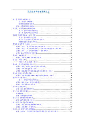 实用性各种绩效图表汇总.doc