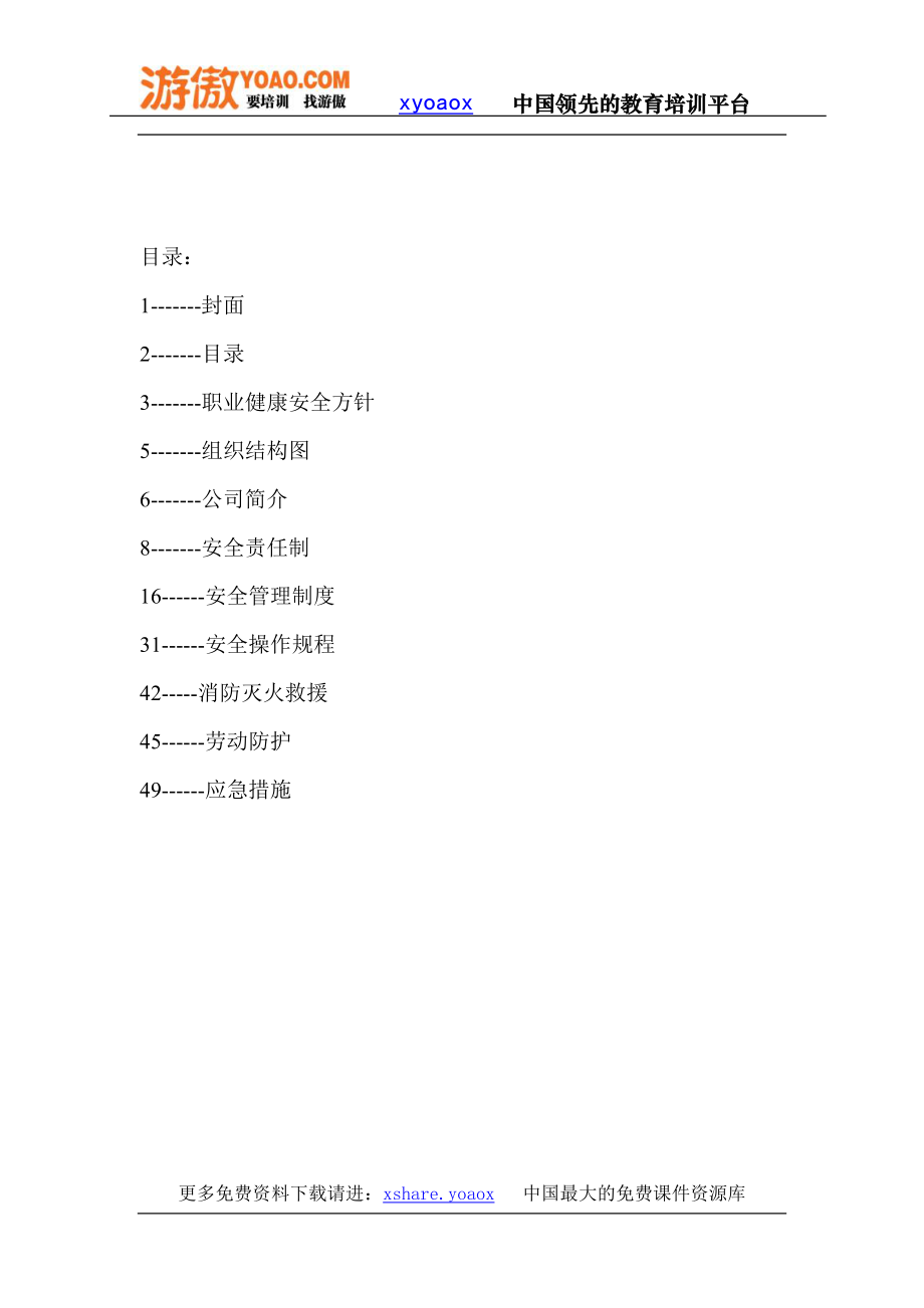 员工安全手册完整操作规程.doc_第2页