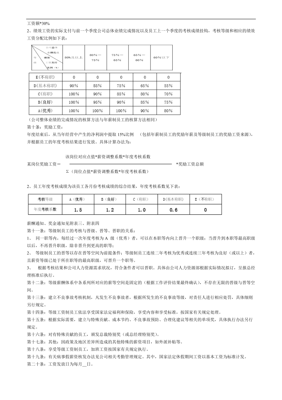 员工薪资定级与等级薪酬管理制度(DOC7页).doc_第2页