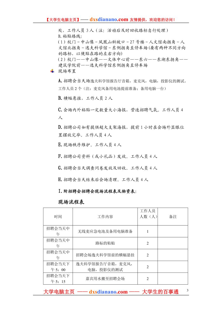 华南理工大学学生职业发展协会系列活动之专场招聘会活动方案.docx_第3页