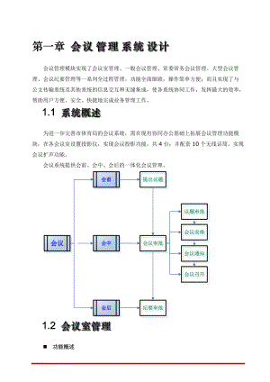 会议管理系统及督查督办系统设计方案.docx