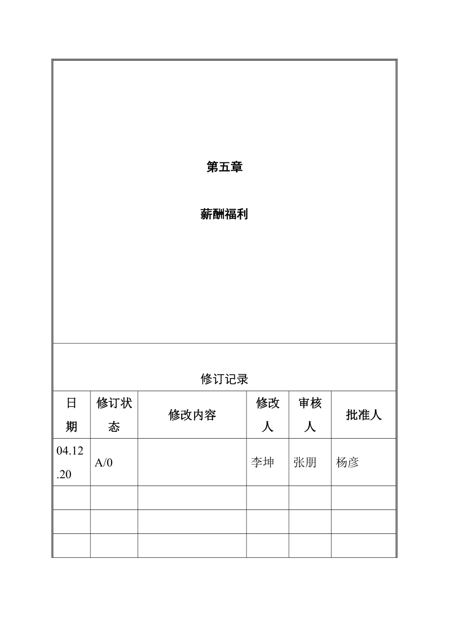 某公司员工薪酬福利管理.docx_第1页