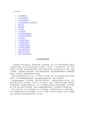 最热企业工作分析概述.docx