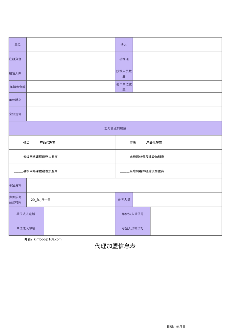 代理加盟信息表.docx_第1页