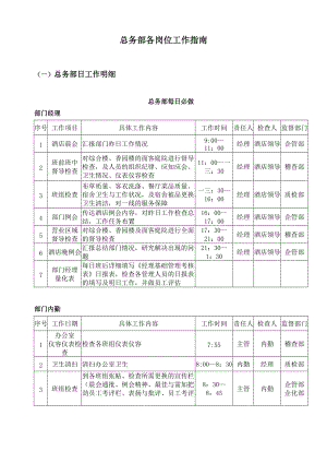 总务部各岗位工作指南.docx