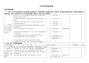 手术科室考核标准.docx