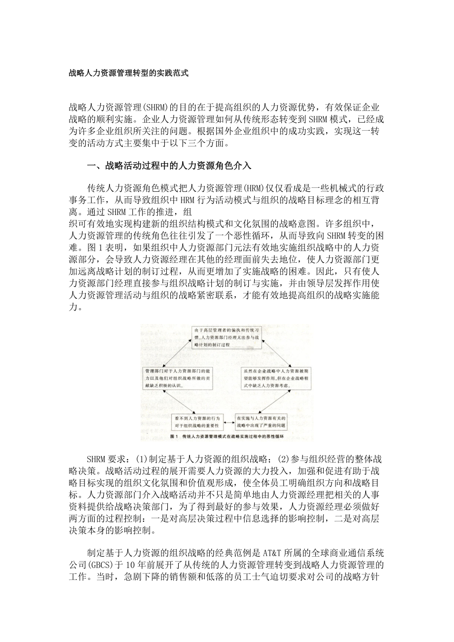 战略人力资源管理转型的实践范式.docx_第1页