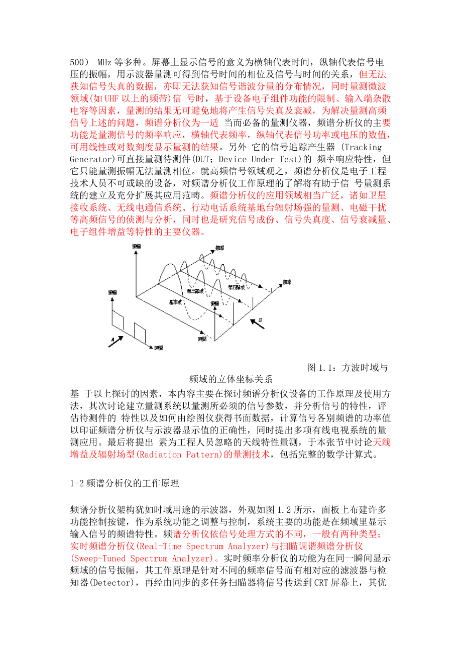 频谱分析仪工作原理和应用.docx_第2页