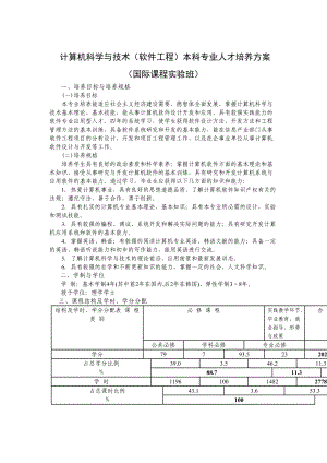 软件工程专业本科人才培养方案.docx