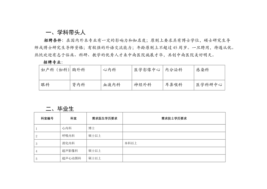 武汉大学中南医院招聘信息.docx_第2页