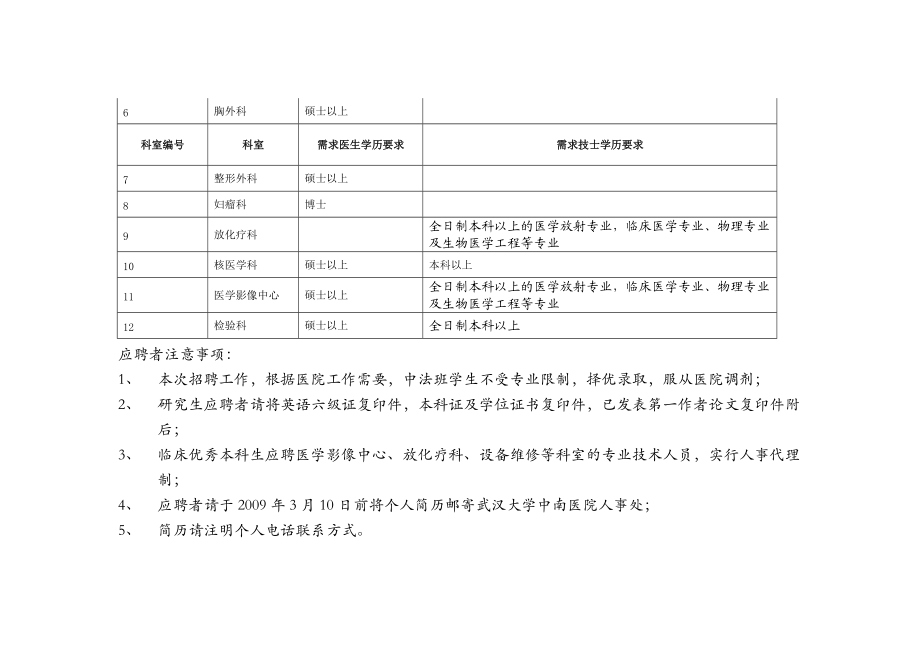 武汉大学中南医院招聘信息.docx_第3页