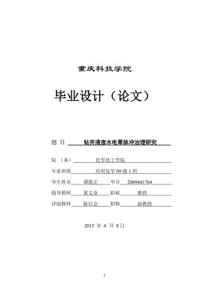 高压脉冲电晕放电等离子体处理钻井液废水技术.docx