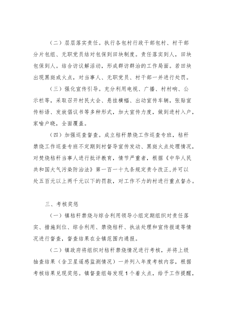 XX镇农作物秸秆露天禁烧和综合利用工作实施方案.docx_第2页