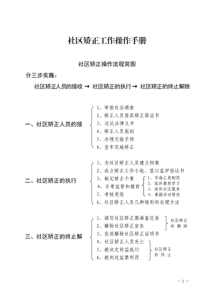 社区矫正工作操作手册.doc