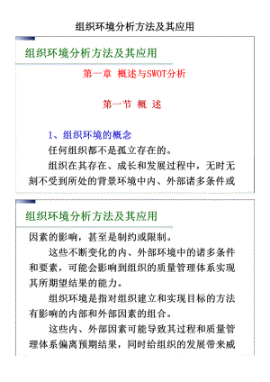 组织环境分析方法及其应用.docx