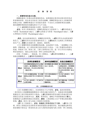 薪酬管理的基本问题与作用.doc