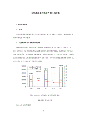 目前最新外部环境不同视角分析.docx