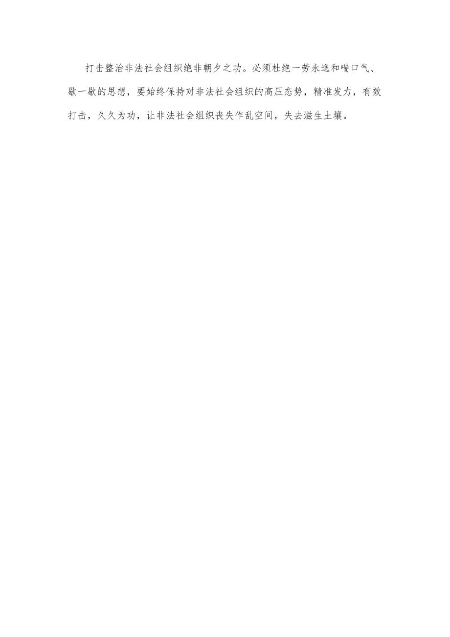 打击整治非法社会组织心得体会发言.docx_第3页