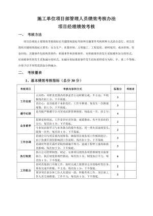 项目部绩效考核办法(DOC39页).doc