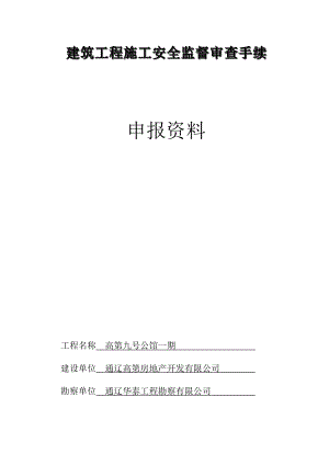 建筑工程施工安全监督审查手续(DOC31页).doc