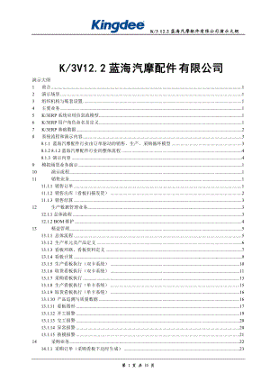 K3WISE_V122_蓝海汽摩配件公司演示大纲(精益生产).docx