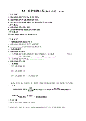 专题二动物细胞工程动物细胞培养和核移植技术.docx