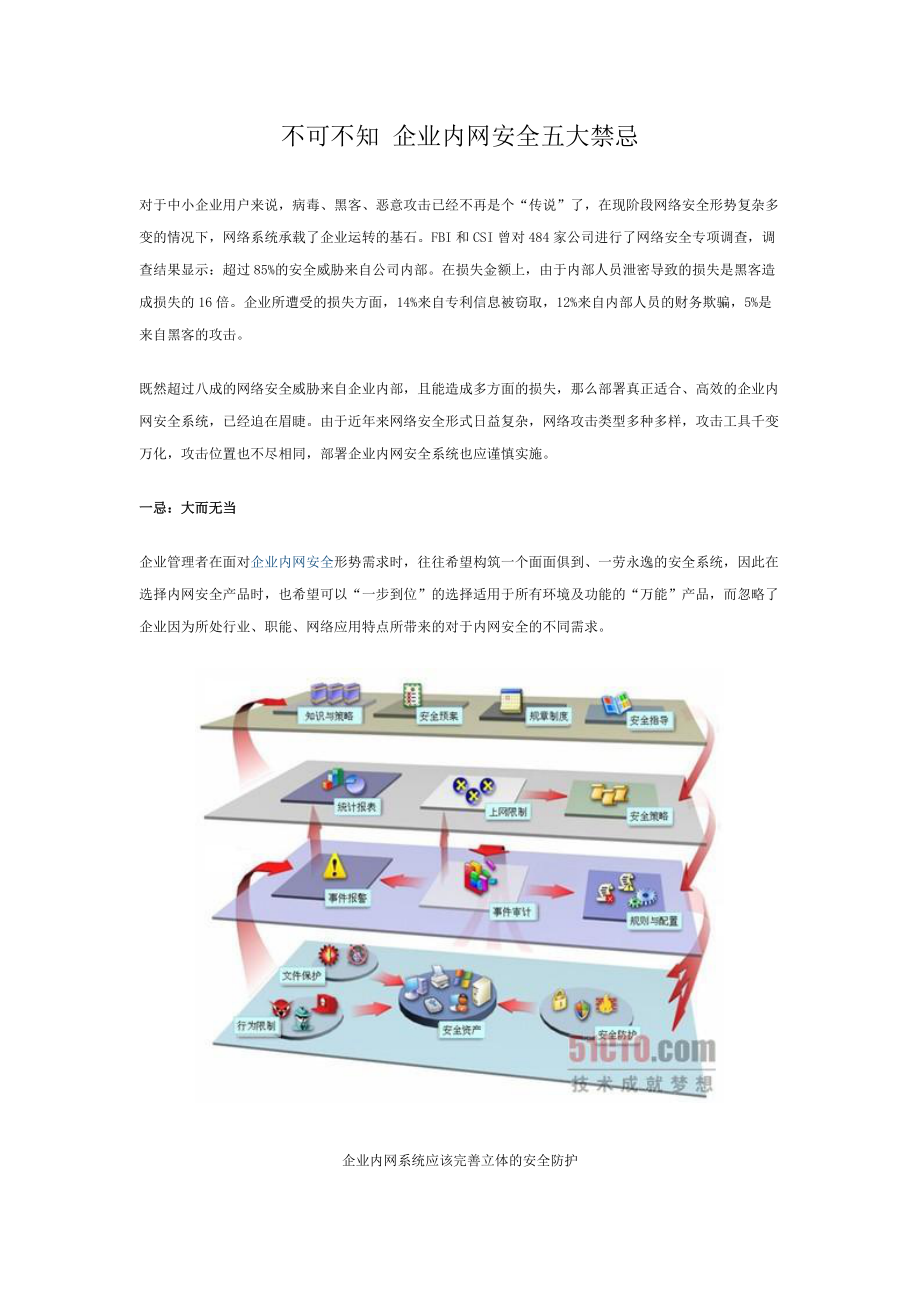 不可不知 企业内网安全五大禁忌.docx_第1页